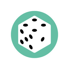 Isometric dice illustration