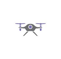 Drone related icon on background for graphic and web design. Simple illustration. Internet concept symbol for website button or mobile app.