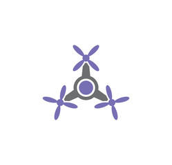 Obraz na płótnie Canvas Drone related icon on background for graphic and web design. Simple illustration. Internet concept symbol for website button or mobile app.