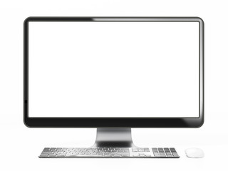 Fototapeta premium computer monitor isolated on white