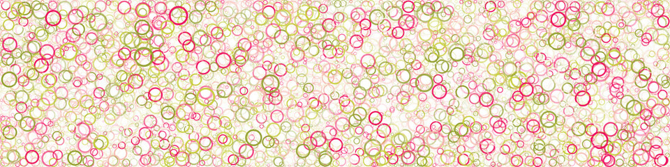 Abstract Generative Art color distributed circles donuts background illustration
