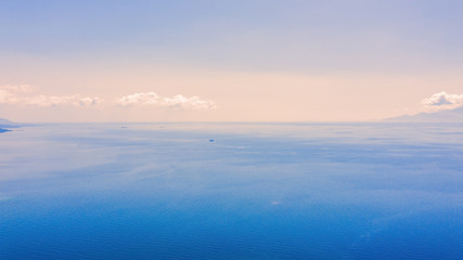 Fototapeta premium Aerial drone view of sea.