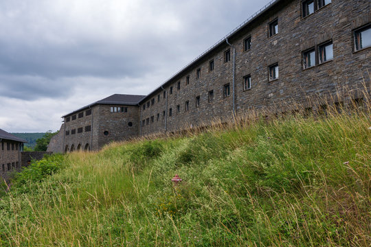 View of the Hundertschaft houses Ordensburg Vogelsang
