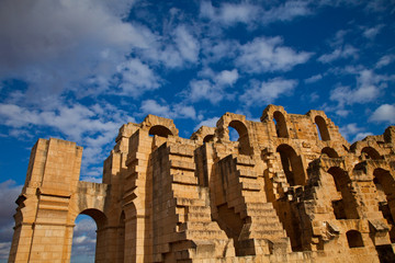 Coliseo romano de El Jem, Tunez, Africa