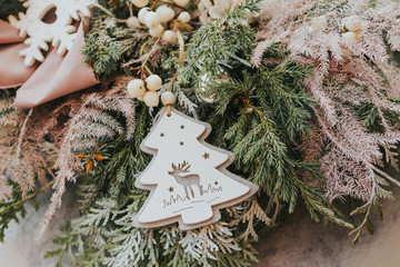 christmas tree with decorations