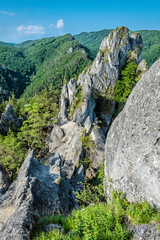 Sulov rocks, Slovakia, hiking theme