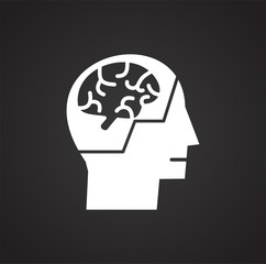 Artificial Intelligence Ai related icon on background for graphic and web design. Simple illustration. Internet concept symbol for website button or mobile app.