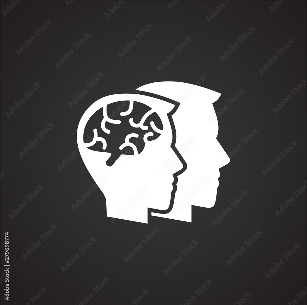 Poster artificial intelligence ai related icon on background for graphic and web design. simple illustratio