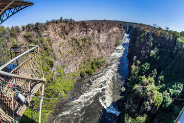 Ropes and bungee jumping area