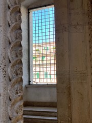 window in brick wall