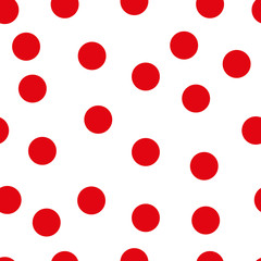 Polka dot fabric. Retro vector background or pattern