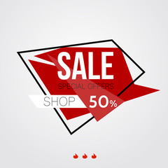 Special offer. Hot Sale Banner. big sale, discount up to off, shop now.