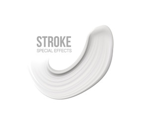 Blank Stroke. liquid .Cosmetic cream. smudges on white background.transparent. white paint stroke.