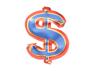 Sticker folded edges font.