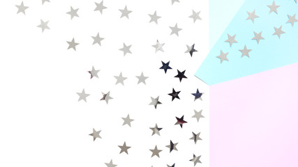  Abstract geometric paper background, festive concept.