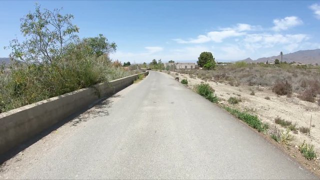Camino Enmedio road next to Pechina town, Province of Almeria, Andalusia, Spain