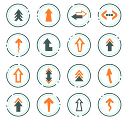 Arrows icons set