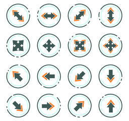 Arrows icons set
