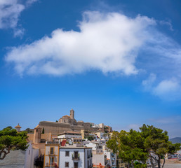 Ibiza Eivissa Church in Dalt Vila of Balearics