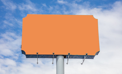 Obraz premium Billboard blank for advertisement, spring sunny day