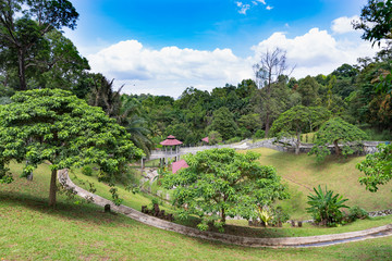Fototapeta na wymiar Perdana Botanical Garden view in Kuala Lumpur, Malaysia