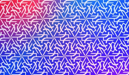 Vector Geometric Pattern with gradient backgroun. Triangles Curved Line. For Wallpaper, Presentation Background, Interior Design, Fashion Print