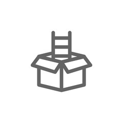 Box ladder icon. Element of simple icon