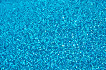 Pool clear blue water detail background