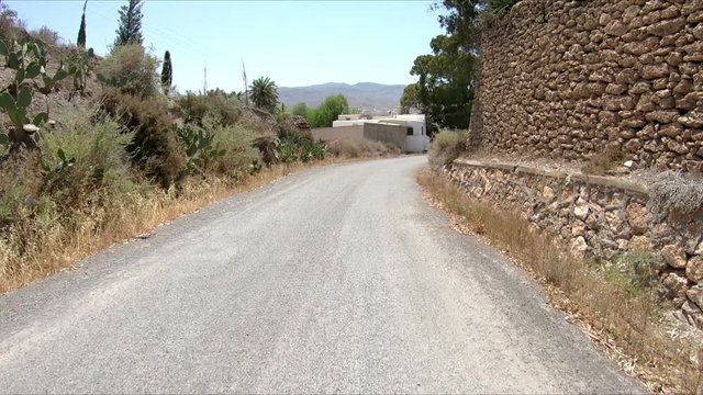 dirt road next to Pechina town, Province of Almeria, Andalusia, Spain