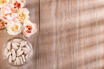 Collagen protein powder - Hydrolyzed. Text space