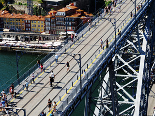 Naklejka premium Cidade Do Porto e Gaia Com O rio Douro