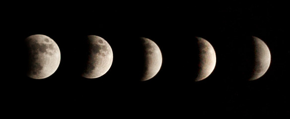  moon eclipse  in the sky