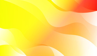 Abstract Wavy Background. For Business Presentation Wallpaper, Flyer, Cover. Vector Illustration with Color Gradient.