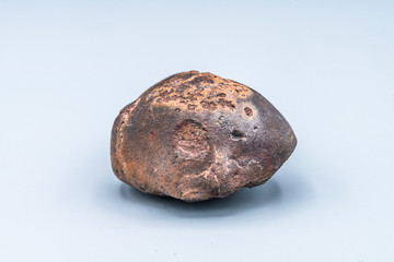 Chondrite Meteorite L Type isolated, piece of rock formed in outer space in the early stages of Solar System as asteroids. This meteorite comes from a meteorite fall impacting Earth at Atacama Desert © abriendomundo