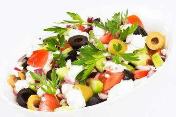 colorful fresh Greek salad