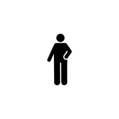 Teacher man college learning pictogram icon