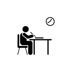 Fototapeta premium Class student sit school pictogram icon