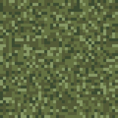 Seamless universal digital pixel military fashion camouflage pattern vector