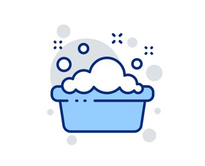 Hand washing line icon