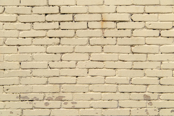 textured, expressive wall of light-colored bricks