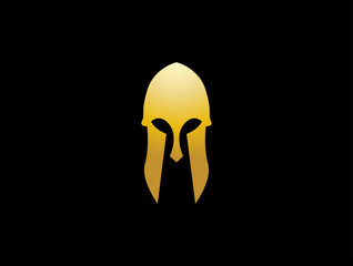 gladiator roman mask symbol logo vector