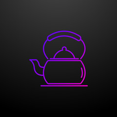 Kettle on the stove nolan icon. Elements of food and drink set. Simple icon for websites, web design, mobile app, info graphics