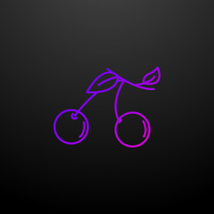 Cherry nolan icon. Elements of food and drink set. Simple icon for websites, web design, mobile app, info graphics