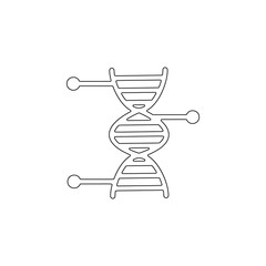 DNA, biology icon. Element of genetics and bioenginnering for mobile concept and web apps icon. Outline, thin line icon for website design and development, app development