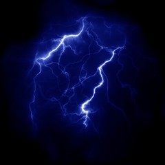 Lightning Thunderbolt template for design. Electric discharge in the sky