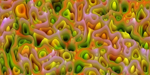 Smooth waxy spikes like melted wax or coral or organic surfac