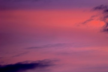 sunset sky with clouds