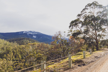 Fototapeta na wymiar Australian countryside landscape in winter