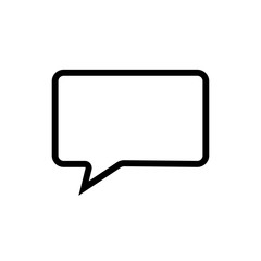 Speech Bubbles vector icon on a white background