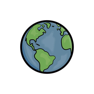 Earth Globe Png Vector Illustration